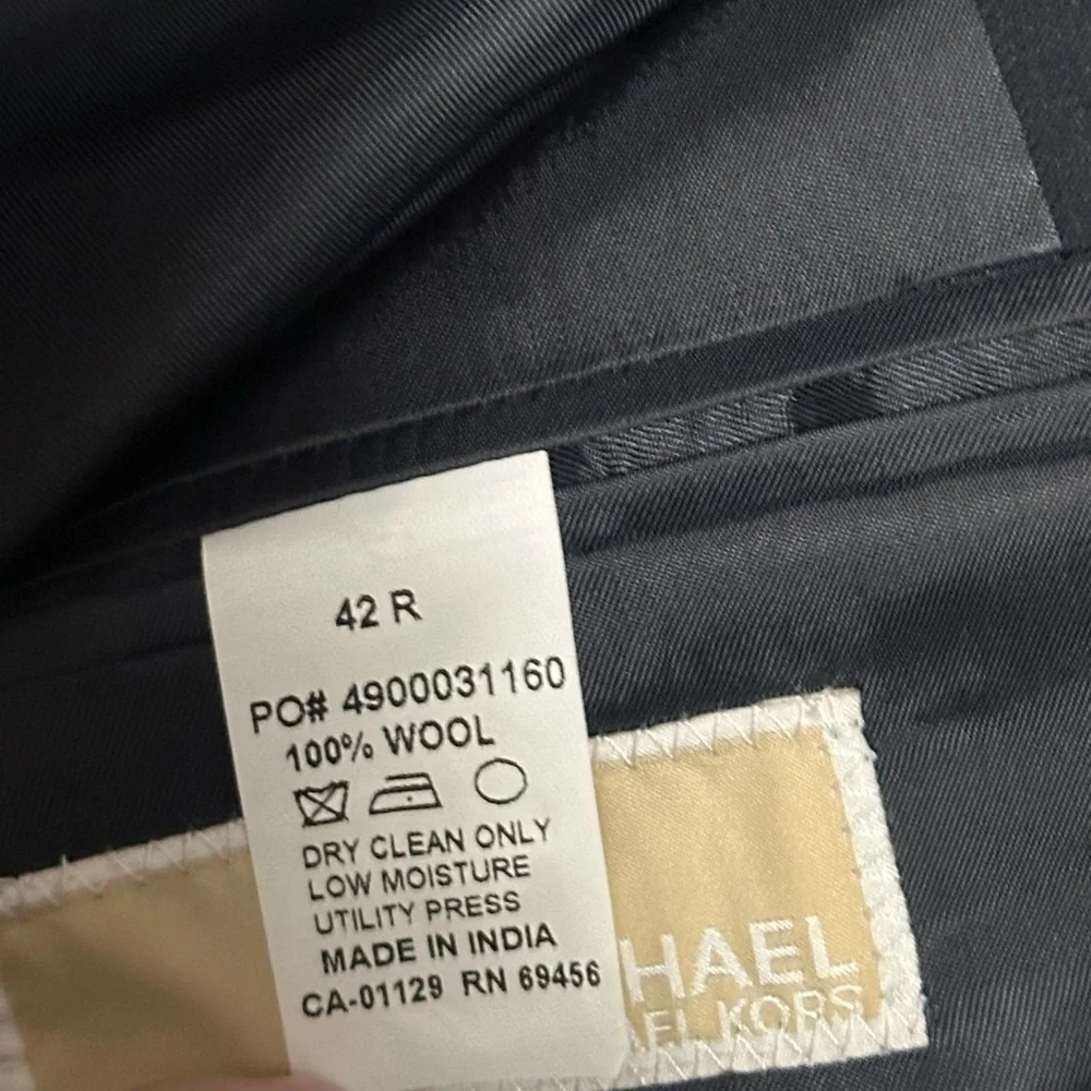 NWT Michael Kors Navy Suit Jacket Blazer 42R